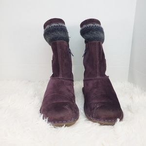 clarks boots kids purple